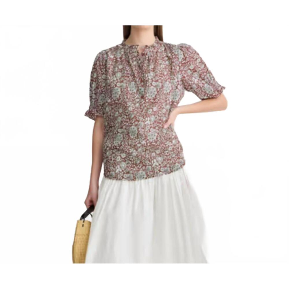 NEW APIECE APART los altos top in clay floral